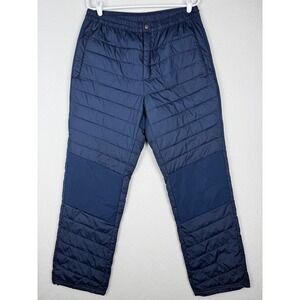 Columbia Powder Lite Pants Omni-Heat Insulated Quilted Mens L Navy Blue Outdoors